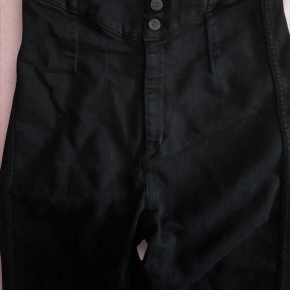 Citizens of Humanity High Rise Button Up Sailor Pants in Black - Picture 3 of 5